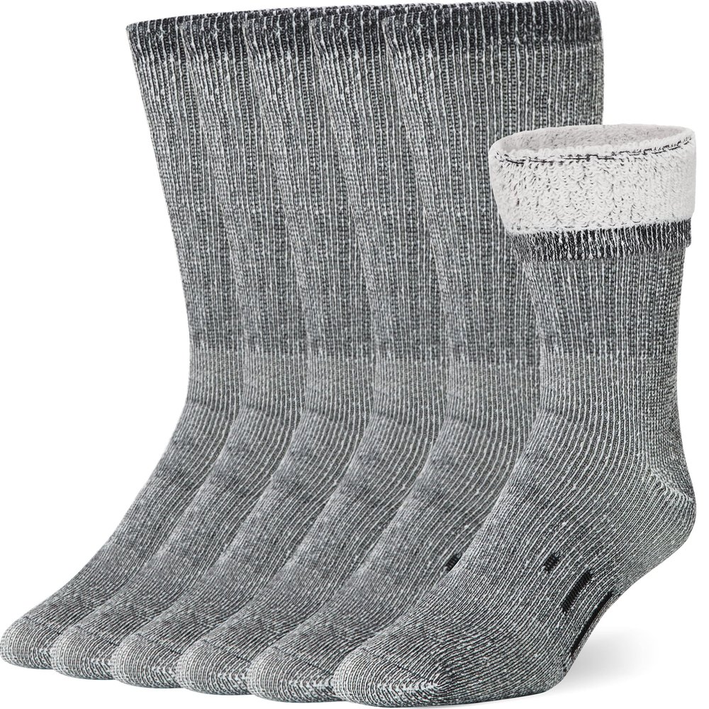 COZIA Merino Wool Socks Casual Warm Socks for Winter Cozy Boot Men & Women LXL