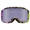 Giro Revolt Adult Snow Goggles - Glow Green Shelter Strap with VIVID Haze/Clear Lenses view 2