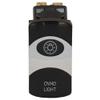 Carling On/Off Contura VI Boat Rocker Switch | Overhead Lights 4 Spade view 1