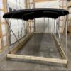 Cypress Rowe Outfitters SunPro Series, Lab Certified 50+ UPF Double Pontoon Boat Bimini Top, Black, 17' Long, 8 1/2' Wide, fits 97-103" Wide, Complete Dual Kit, Frame, Canopies, Boots, Hardware view 1