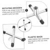 Yardwe 2pcs Metal Pool Bridge Cue Supports Billiard Cue Bridge Accessories for Snooker American Tables Portable Silver Holders with Durable Design view 2