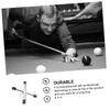 Yardwe 2pcs Metal Pool Bridge Cue Supports Billiard Cue Bridge Accessories for Snooker American Tables Portable Silver Holders with Durable Design view 3