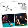 Yardwe 2pcs Metal Pool Bridge Cue Supports Billiard Cue Bridge Accessories for Snooker American Tables Portable Silver Holders with Durable Design view 4