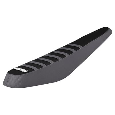 Enjoy Mfg Seat Cover - Compatible Fit for ZOOZ UU750 UU1100 UF1200 E-Bike Black w/Ribs #391 (Color Side/Color Rib) (Grey/Black/Grey)