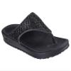 SKECHERS Women's FOAMIES Arch Fit Cali Breeze - Shine On 3Pt, Black, 6 view 1