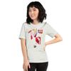 Abstract Devil - Unisex T-Shirt Ash view 4