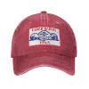 LIFANGMI Flag of Cedar Rapids, Iowa (1962-2021) Baseball Cap for Men Women Hats Adjustable Vintage Cowboy Hat Sun Hat Red view 2