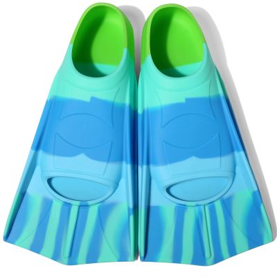 Azuunye Kids Swim Fins,Short Swimming Flippers,Swim Training Fins for Lap Swimming,for Children Girls Boys Beginners