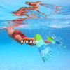 Azuunye Kids Swim Fins,Short Swimming Flippers,Swim Training Fins for Lap Swimming,for Children Girls Boys Beginners view 4
