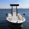 Oceansouth Heavy Duty T-Top - Console Mount - 1 3/4'' Aluminum (White Powder Coated Frame, Black) view 4