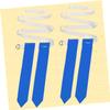 Sosoport 2pcs American Football Waist Belt with Flags Rugby Training Accessory for Games Scrimmages and Practices White Belt with view 3