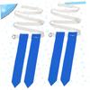 Sosoport 2pcs American Football Waist Belt with Flags Rugby Training Accessory for Games Scrimmages and Practices White Belt with view 4
