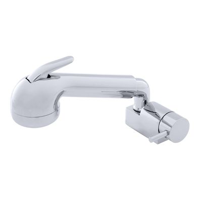 Ambassador Marine Aidack- Pull-Out Deck Tap (Cold Only) (Large Chrome Sprayer (No Hook), 6' Black Rubber Hose) (Chrome) 134-1759-CP-W