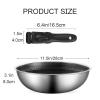 FAIRE 11in/10.2in Nonstick Camping Cookware, Camping Pot Works on Induction and All Cooktops, Perfect Stir Fry Cooking (Size : 28CM/11.0IN) view 2
