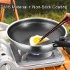 FAIRE 11in/10.2in Nonstick Camping Cookware, Camping Pot Works on Induction and All Cooktops, Perfect Stir Fry Cooking (Size : 28CM/11.0IN) view 3