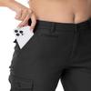 Gopune Women's Hiking Cargo Pants Lightweight Outdoor Travel Work Casual Cotton Pants with 7 Pockets Black,3XL view 3