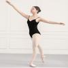 JUODVMP Camisole Ballet Dance Leotards For Women with Adjustable Straps and Pinched front, 8D-C20I-Black,XL, X-Large view 3