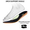 AOV Womens Walking Shoes with Arch Support Plantar Fasciitis Sneakers Orthotic Tennis for Foot Heel Pain Relief WhiteGreen Size 9 view 3