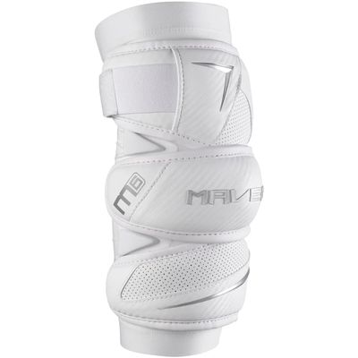 Maverik M6 Lacrosse Arm Pads, White (Medium)
