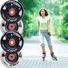 YUNYHAO 8-Pack Inline Skate Wheels, 72mm/76mm/80mm 85A Skate Wheels, Indoor and Outdoor Skateboards, Inline Skate Replacement Parts, with Bearings (Size : 80mm), gaoyun-1001 view 2