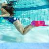 Azuunye Kids Swim Fins,Short Swimming Flippers,Swim Training Fins for Lap Swimming,for Children Girls Boys Beginners view 4