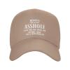 100% Certified Assholes Loves Me Or Hate Me Baseball Hat Funny Caps for Men Women,Unisex,Ideas Gifts Natural view 1