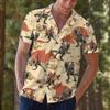 ACEPrints Cowboy Hawaiian Shirts for Men, Cowboy Riding dinosanur Hawaiian Shirt, Dinosaur Hawaiian Shirt view 3
