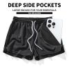 AIMPACT Mens Mesh Running Shorts Gym Athletic Workout Shorts for Men 3 inch Sports Shorts with PocketBlack L view 3