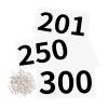 Azarxis Race Competitor Numbers Running Bibs with Safety Pins Tyvek Tearproof for Outdoor Sports Marathon Trail Racing Jogging Race Event ([4"x7"] Numbers 201-300) view 1
