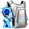 Coolfel Hydration Pack, Hydration Backpack with 2L Hydration Bladder, Festival Essential Water Backpack, Lightweight Hydration Bag Hydropack Hydro for Running, Biking, Music Festival Gear, Rave view 1