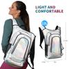 Coolfel Hydration Pack, Hydration Backpack with 2L Hydration Bladder, Festival Essential Water Backpack, Lightweight Hydration Bag Hydropack Hydro for Running, Biking, Music Festival Gear, Rave view 2