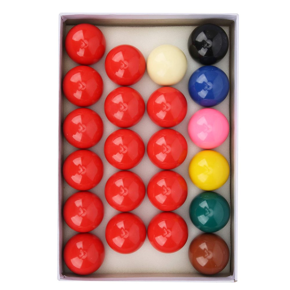 Xcello 22Pcs 52.2mm/2.1in Snooker Billiard Pool Table Balls Set Resin for Official Game and British Billiard
