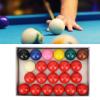 Xcello 22Pcs 52.2mm/2.1in Snooker Billiard Pool Table Balls Set Resin for Official Game and British Billiard view 2