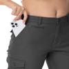 Gopune Women's Hiking Cargo Pants Lightweight Outdoor Travel Work Casual Cotton Pants with 7 Pockets Drawstring Ankle Cuffs Deep Grey,XL view 3