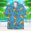 ACEPrints Pineapple Hawaiian Shirts for Men, Pineapple Hawaiian Shirt, Pineapple Surfing Casual Button-Down Shirts Short Sleeve view 3