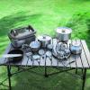 FAIRE 33Pcs Stainless Steel Camping Cookware, Outdoor Hiking Camping Pots and Pans Set, Camping Pan Set for Outdoor Picnic view 3