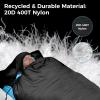 ATEPA Down Sleeping Bag for Adults, 650FP Recycled 45F 50F 3 Season Ultralight Compact Sleeping Bags with Compression Sack for Backpacking Camping Hiking, Can Be Attached to Pad, Bulwark 300 Black view 4