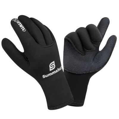 Summshall Neoprene Gloves, 3mm Wetsuit Gloves for Men Women, Thermal Keep Warm Diving Gloves Anti Slip Surfing Gloves for Spearfishing Swimming Rafting Kayaking Paddling