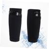 Sosoport High Elastic Shin Guard Socks Calf Sleeves Breathable Mesh Shin Guards for Football Running and Sports Black view 4