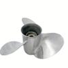 BARDOVEN 60-130HP 14x21 Stainless Steel Propeller 15 Tooth SS Prop for Yamaha Outboard, FITTED, SILVER view 4