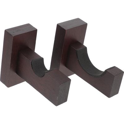 HOLIDYOYO 1pair Wall Mount Wooden Bat Holders Multi-use Baseball Bat Racks for Home Display and Storage Design for Sports Collectors and Fans Games and Memorabilia
