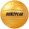 RUN2PEAK Golden Volleyball Ball Official Size 5 Soft Volleyballs for Indoor Outdoor Beach Pool Game Play Volley Balls Gifts for Coach Adult Youth Team Beginners PU Training Volley Ball view 1