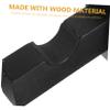 HOLIDYOYO 1pair Wooden Bat Holder Wall Mount Display Rack for Baseball Bats Smooth Edges Space-Saving Organizer for Sports Collectors and Decor Finish view 2