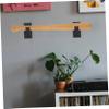 HOLIDYOYO 1pair Wooden Bat Holder Wall Mount Display Rack for Baseball Bats Smooth Edges Space-Saving Organizer for Sports Collectors and Decor Finish view 4