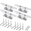 ZOMCHAIN Boat Cleat Open Base Boat Cleat, Dock Cleat All 316 Stainless Steel Boat Mooring Accessories, Include Installation Accessories Screws (5 inch-4PCS) view 1