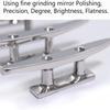 ZOMCHAIN Boat Cleat Open Base Boat Cleat, Dock Cleat All 316 Stainless Steel Boat Mooring Accessories, Include Installation Accessories Screws (5 inch-4PCS) view 3