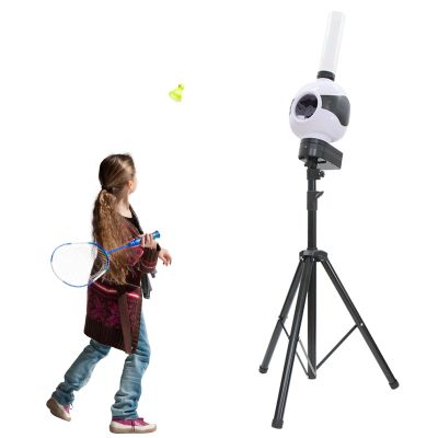 New Automatic Badminton Serving Machine with Remote Control, Indoor and Outdoor Portable Badminton Throwing Machine, Beginner Badminton Training Machine