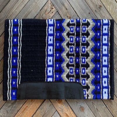 EQUIGEAR Horse Western Ranch Saddle pad/New Zealand Wool Western Saddle Blanket Top Wool Pad Sensor Flex (Customization Available) ADZ-011 (32" x 32")