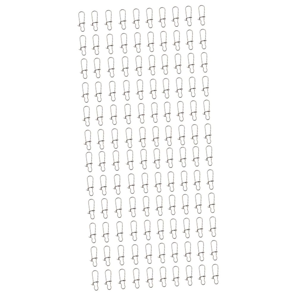 Sosoport 200pcs Practical Fishing Gadgets for Men Lock Snaps Swivel Snap Clips Fishing Connectors