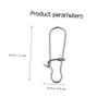 Sosoport 200pcs Practical Fishing Gadgets for Men Lock Snaps Swivel Snap Clips Fishing Connectors view 2